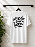 Worship Over Worry Classic Tee White
